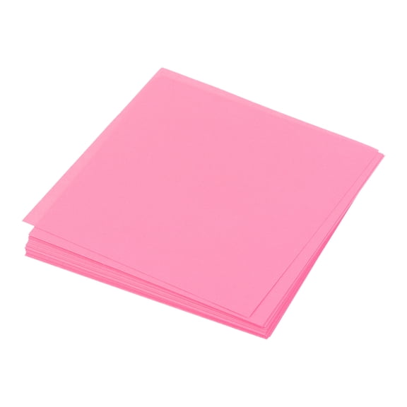 Uxcell 25 Sheet Origami Paper Double Sided Dark Pink 2.5x2.5 Inch Square Sheet for Art Craft