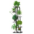 thumbnail image 1 of Estante de flores de interior forjado Soporte de flores para el hogar para sala de estar con balcón Negro 108cm Sunnimix Estante floral de hierro, 1 of 8