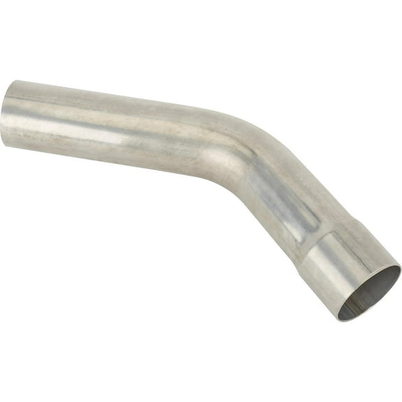 Premium T304 Stainless Steel Exhaust Pipe Mandrel Bend - 45 Degree - 2-1/2 Inch Diameter - Easy Slip Fit Installation - Maximize Flow and Increase Horsepower