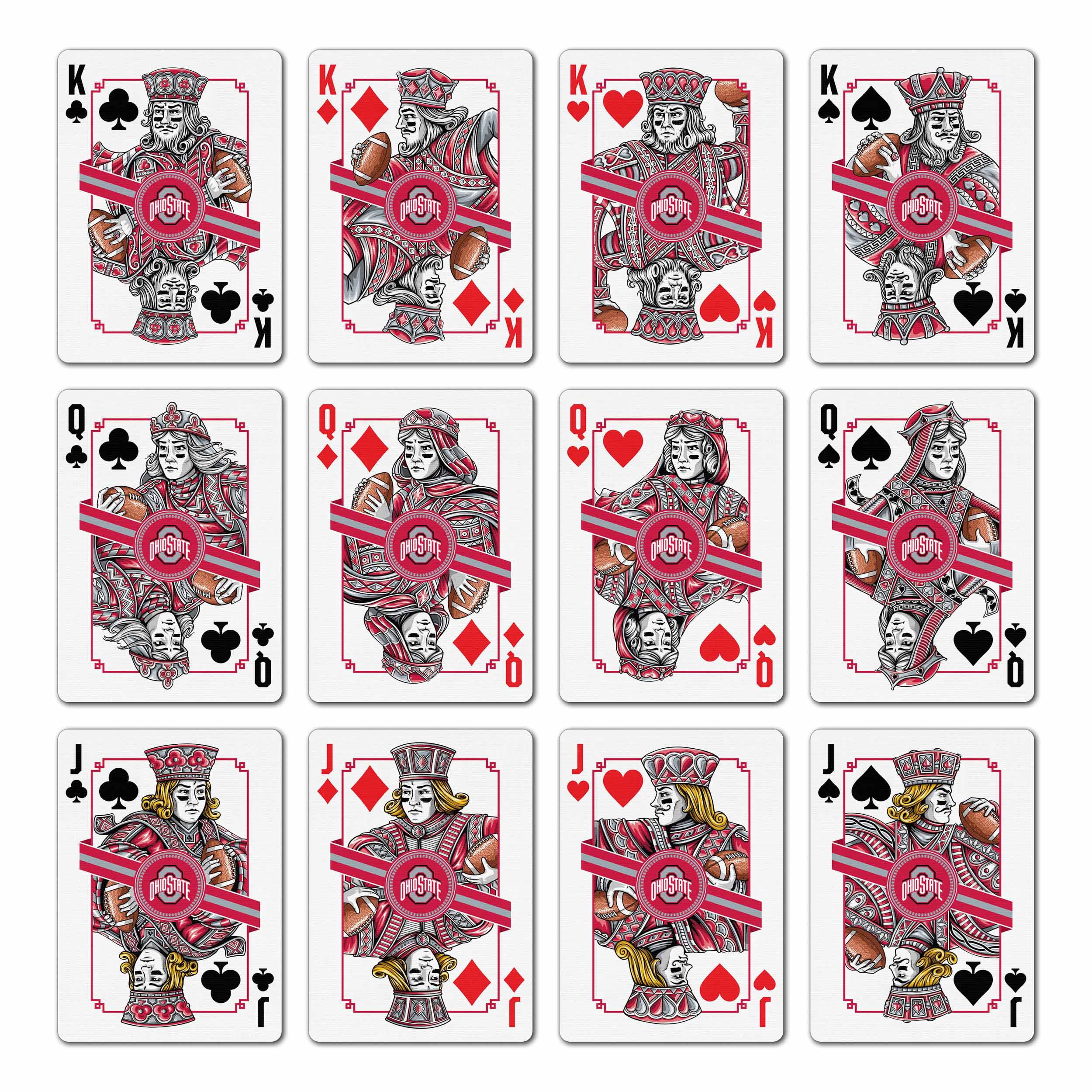 YouTheFan NCAA Ohio State Buckeyes Classic Series Playing Cards