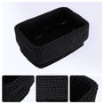 thumbnail image 2 of Unique Bargains 3 Packs Woven Storage Basket for Entryway Desk Black 8.3*5.1*6.1in, 2 of 5