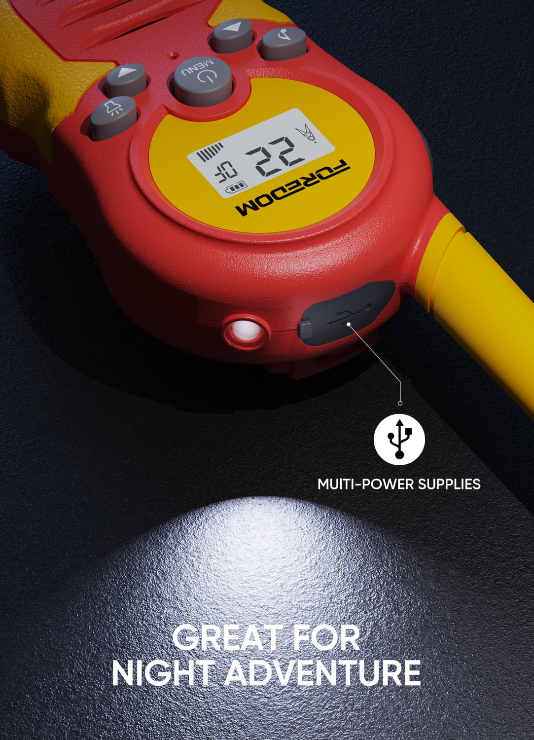 FOREDOM FD688 Rechargeable Walkie Talkies for Kids Long Range with Flashlight, 2 Pack　並行輸入