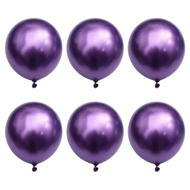 FELTECHELECTR 50 globos metálicos de látex de 12 pulgadas, gruesos, decorativos, para fiestas, cumpleaños, bodas, baby showers, reuniones, festivales, morados.