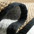thumbnail image 5 of SAFAVIEH Natural Fiber Arbor Bordered Area Rug, Natural/Black, 4' x 4' Round, 5 of 10