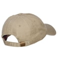 thumbnail image 4 of Eye That Sees All Embroidered Washed Dyed Cotton Cap - Khaki OSFM, 4 of 5