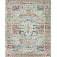 thumbnail image 2 of Well Woven Brinta Ivory Rust Machine Washable Vintage Style Updated Classic Distressed Persian Area Rug 5x7 (5'3" x 7'3"), 2 of 8