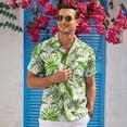 thumbnail image 3 of HAOMEILI Men's Hawaiian Shirt Short Sleeve Floral Button Down Shirts Tropical Holiday Beach Shirts, 3 of 7