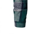 thumbnail image 5 of AKOEE Men's Flannel Plaid Hoodie Jackets with Chest Pocket Long Sleeve Zip Up Hooded Fall Winter Coat, Green M, 5 of 6