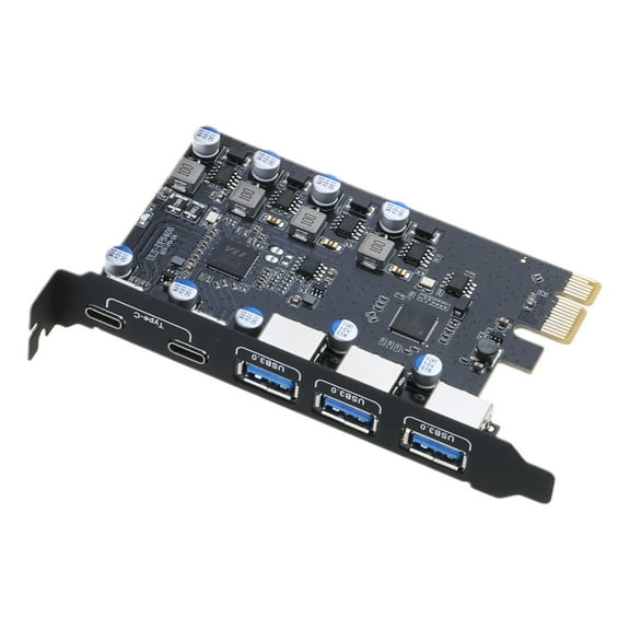lanema PCIe 4.0 X16 to USB 3.0 Card 10Gbps 4 Port PCIE Expansion Card PC Internal USB