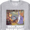 thumbnail image 3 of Disney - The Sword And The Stone - Okay, Just Hear Me Out - Men's Crew Neck Fleece Pullover, 3 of 5