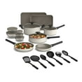 thumbnail image 2 of bella 21-Piece Ceramic Nonstick Cookware and Utensil Set, Oatmilk, 2 of 8