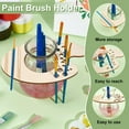 thumbnail image 4 of Soporte de madera para lápices de pintura al óleo, soporte para pinceles de seda de maíz, organizador de pintura con 20 agujeros para escritorio, organizador de maquillaje artístico, juego de pinturas, 4 of 6