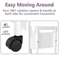 thumbnail image 6 of OmySalon Salon Trolley Cart for Beauty SPA,White Mobile Utility Cabinet Lockable Esthetic Supply Holder for Massage Tattoo Facials, 6 of 7