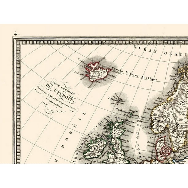 Atlas; map from 1623; Barbaria; North Africa; digitally