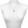 thumbnail image 2 of Delight Jewelry Silver-tone Mini Hot Pink Ladybug - Silvertone Class of 2026 Delicate Bar Necklace, 18.75", 2 of 4