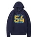 thumbnail image 1 of MHFRRA Sudadera con Capucha y Estampado de Letras para Primavera y Otoño de 2024, Camisa Informal de Manga Larga con Capucha Azul, 1 of 2