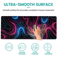 thumbnail image 3 of Topographic Contour Extended Big Mousepad, Waterproof Desk Pad with 3mm Non-Slip Base, 3 of 5