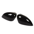 thumbnail image 4 of Door Side Mirror Caps Gloss Black Rear View Side Mirror Housing Replacement For Ford Fiesta MK7, 4 of 8