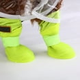 thumbnail image 6 of SEWCHICS Dog Rain Boots, Fluorescent Green Silicone, 4 Pieces, Pet Paw, 6 of 8