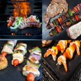 thumbnail image 4 of Chainplus Tapis de Grill - 4 Ensembles de Tapis de Grill 100 % Antiadhésifs Noirs - Réutilisables et Faciles à Nettoyer, 4 of 8