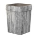 thumbnail image 4 of Cubo de basura pequeño, estrecho, portátil, cuadrado, compacto, estilo granja, para reciclaje. gris, 4 of 9