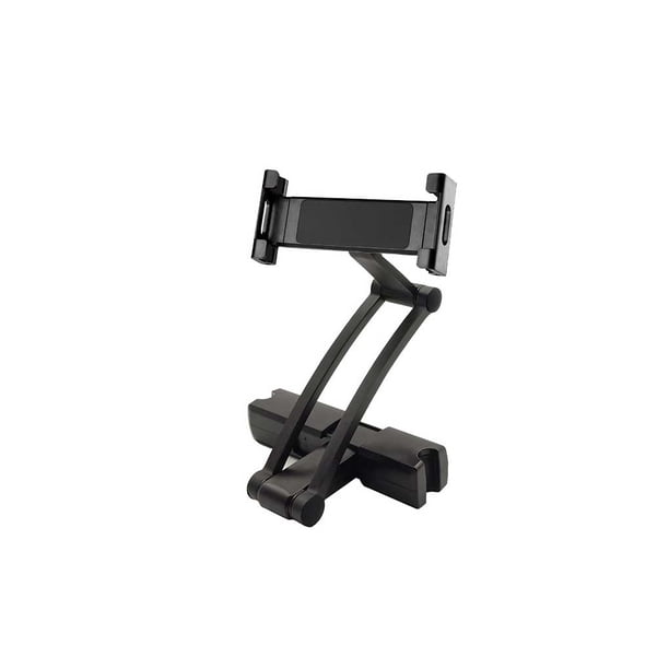 Riwesomey Soporte plegable para reposacabezas de tableta, soporte para teléfono móvil para asiento trasero de vehículo, accesorios de cuna de aleación Ventana automotriz Negro Riwesomey VI017015-01