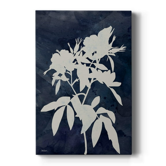 Indigo Botanical I Revisited Premium Gallery Wrapped Canvas - Ready to Hang