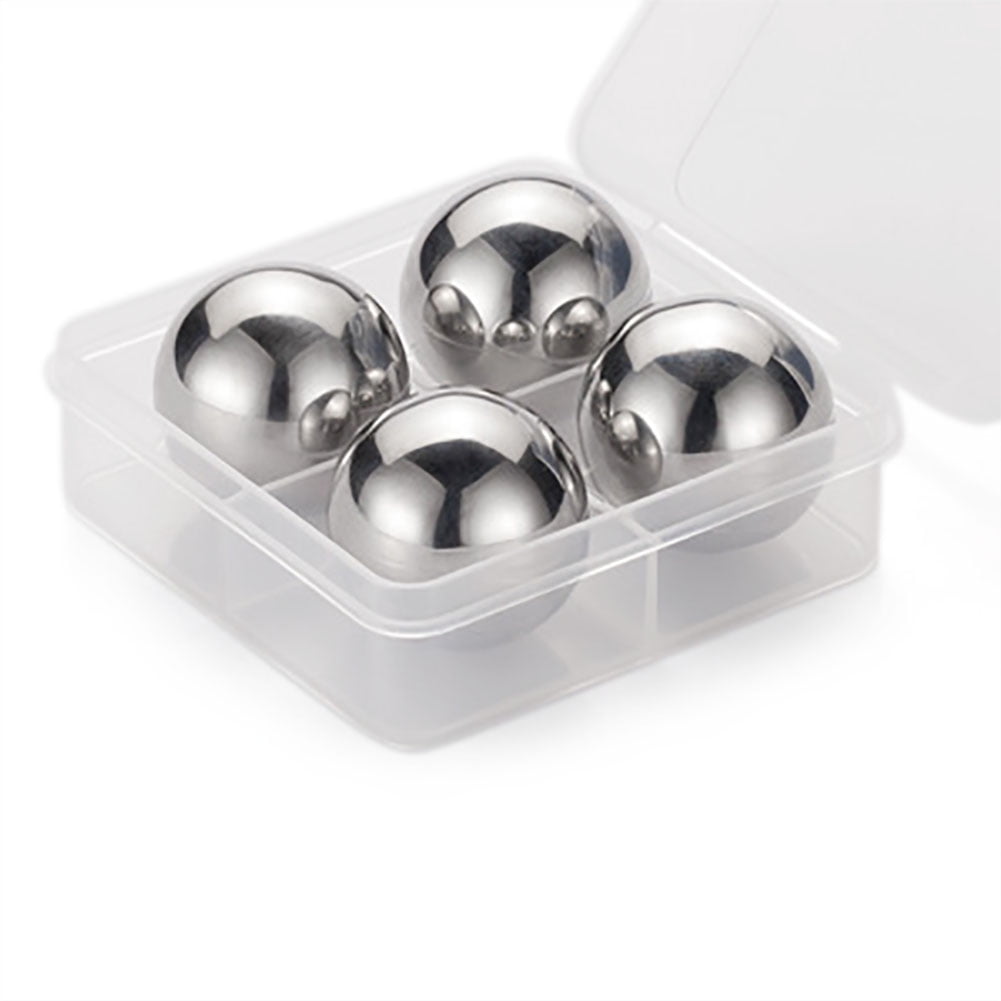 Aspire 18/8 Stainless Steel Whiskey Ice Cubes Set of 4