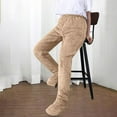 thumbnail image 4 of Dealovy Pajamas Pants for Women Plus Size Winter Warm Fuzzy Fleece Elastic Waist Baggy Lounge Homewear, 4 of 7