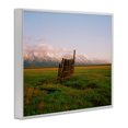 thumbnail image 2 of Stupell Industries Farmhouse Ranch Fence Grasslands Mountain Range Clear Sky Sunrise White Framed Giclee Art, 30 x 24, by Sol Rapson, 2 of 7