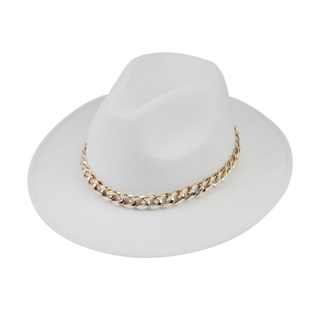 WEIYLL Chapeaux de Soleil Femmes Fedora Fedoras Larges Robe Baseball Blanc Casquettes de Plage
