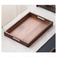 thumbnail image 4 of Bandeja Rectangular de Madera de Bambú para Té, Color Nogal, con Asa para Almacenamiento, para Uso Doméstico, Juego de Té Japonés, 35 X 25 X 4 cm., 4 of 6