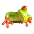thumbnail image 2 of Resin Frog Figurine with Hollow Design Garden Patio Decor Unique Peeking Frog Statue for Outdoor Indoor Yard Living Room Home Decor Hand Painted, 2 of 9