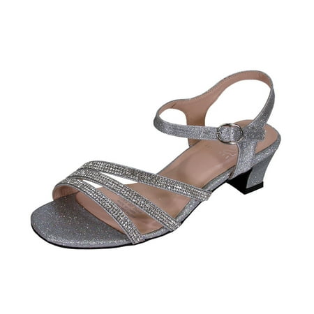 

FLORAL Jenna Women s Wide Width Glittery Dress Heeled Sandals
