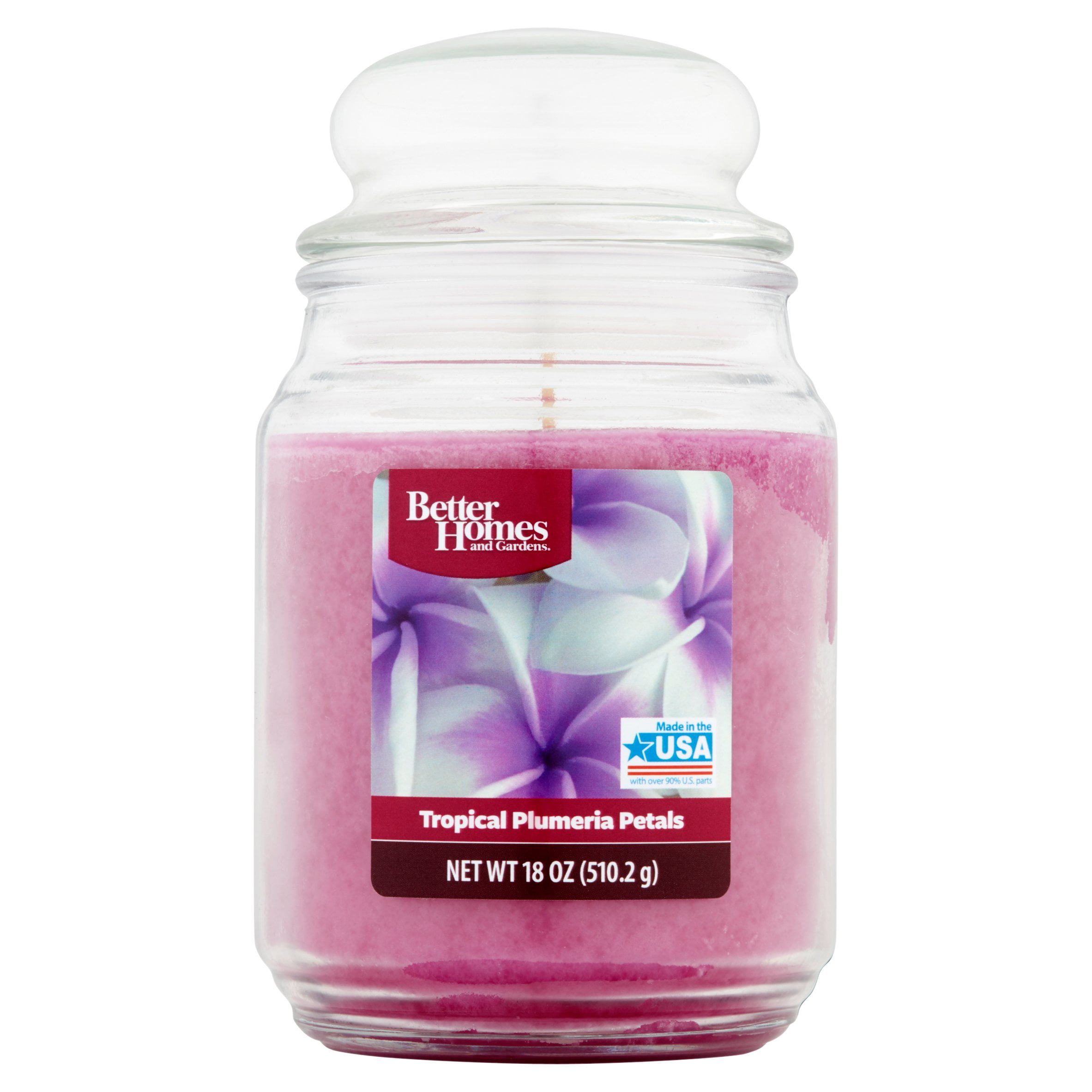Better Homes and Gardens Tropical Plumeria Petals Scented Jar Candle