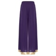 thumbnail image 6 of Sholeno Womens Liturgical Praise Dance Outfits Worship Dancewear Overlay Dress with Wide-Leg Pants 2-Piece Sets Purple XXL, 6 of 7