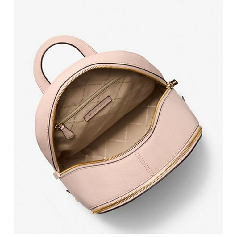 Michael Kors Women's Rhea Medium Pebbled Leather Backpack (Powder