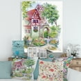 thumbnail image 2 of Designart ' Red Rustic House In The Country Side Landscape ' Traditional Canvas Wall Art Print, 2 of 4