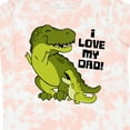thumbnail image 4 of Inktastic I Love My Dad with Baby and Daddy Tyranasaurus Rex Boys or Girls Toddler T-Shirt, 4 of 5