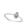 thumbnail image 4 of White Cubic Zirconia Delicate Hamsa Hand Ring .925 Sterling Silver Band Jewelry Female Male Size 10, 4 of 4