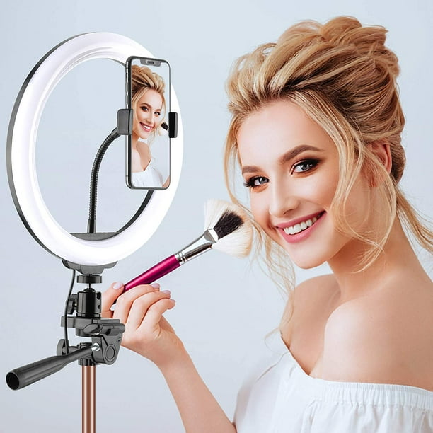 Generic Ring Light LED 33cm avec trepied et Support TElephone, Selfie Ring  Light pour Live Video/Maquillage/Vlog à prix pas cher