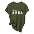 thumbnail image 2 of Jsaierl Womens Halloween Shirts Spooky Pumpkin Ghost Print Tees Stretch Round Neck T-shirt Short Sleeve Dressy Casual Blouse Tops Halloween Party Supplies, 2 of 9