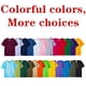 thumbnail image 3 of Camiseta de algodón para hombre, camisa de manga corta de Color puro, ropa de verano, 2021, 3 of 4