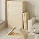 thumbnail image 4 of Caja de almacenamiento de plástico plegable con tapa y ruedas – Organizador rectangular apilable, blanco, 15,3"x10,6"x8,4", caja exterior duradera, ahorrador de espacio portátil, 4 of 6