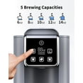 thumbnail image 4 of Hot & Iced Coffee Maker with Bold Setting, Single Serve Coffee Maker for K Cup and Grounds, 6-14 Oz Brew Sizes, 50 Oz Removable Water Tank, One Cup Coffee Machine with Reusable Filter, White, 4 of 13