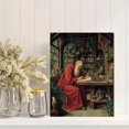 thumbnail image 2 of Antique Alchemist Monk Canvas Print Wall Art, Vintage Study Decor for Home Office Living Room Bedroom Dorm, 2 of 8
