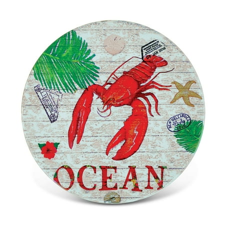 

Puzzled Inc Lobster Nautical Multicolor Ceramic Coaster