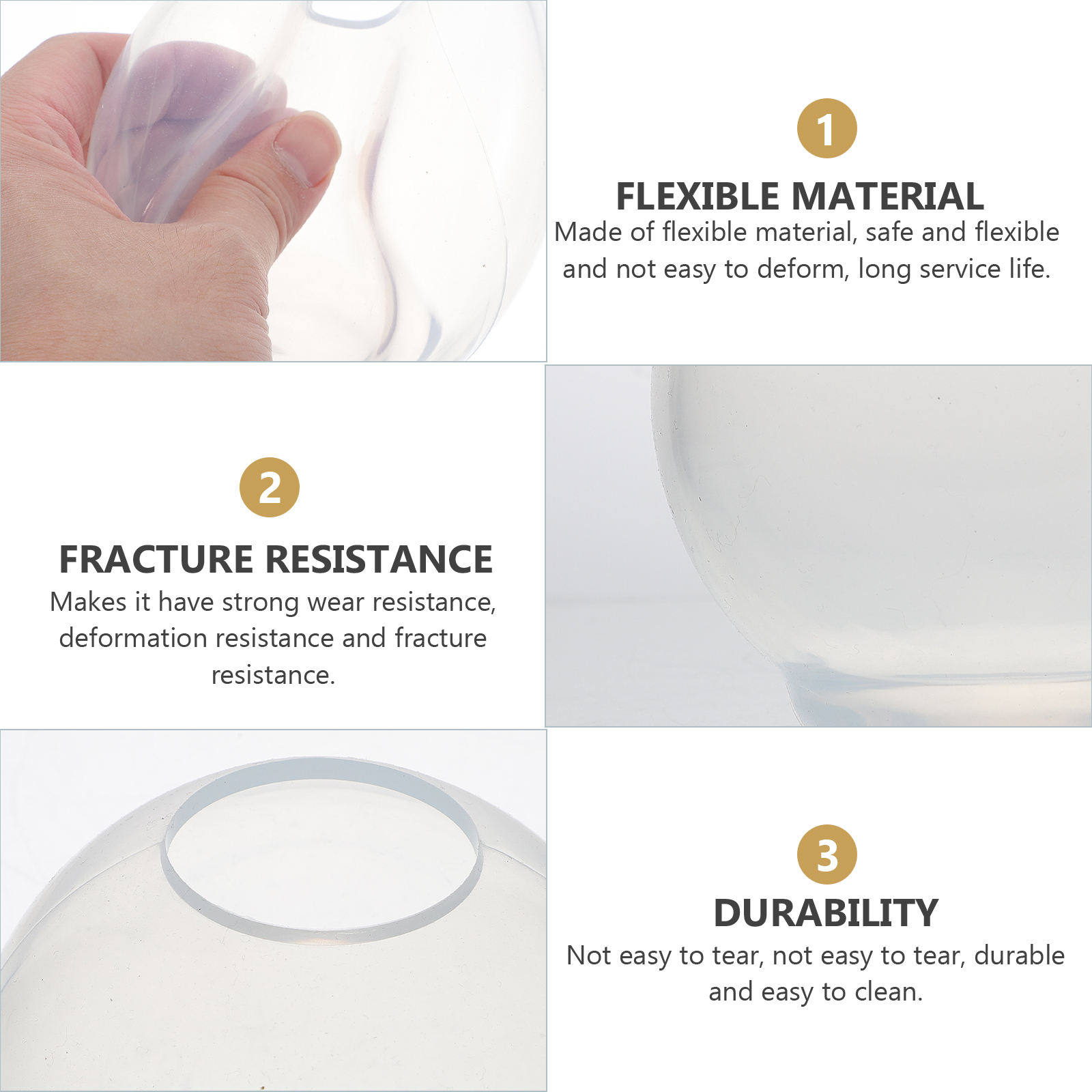 FONDOTIN Silicone Sphere Molds for Epoxy Resin Crafting, 6-Piece Set for Resin