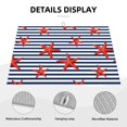 thumbnail image 3 of Fotbe Starfish Navy Blue Stripe Alfombrilla de Secado para Cocina con Estampado, 18x24 Pulgadas, 3 of 7
