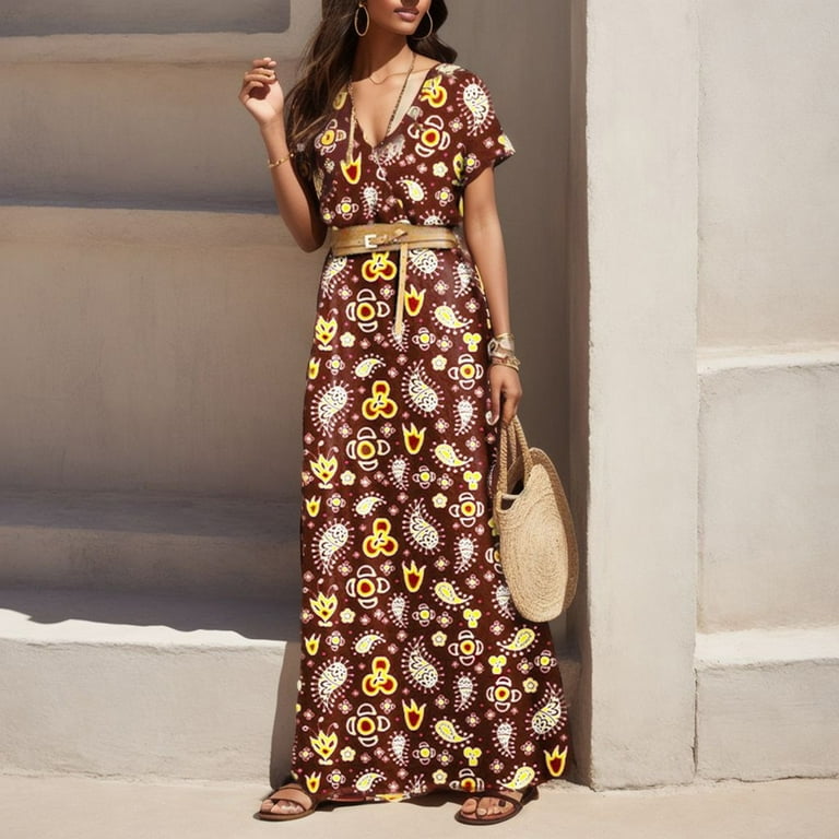 Women Daily Slim Dress Long Dress Sleeveless Cold Shoulder Solid Print Split Hem Drawstring Casual Dress Womens Short Dresses Women s Beach Dresses Casual Sweater for Sleeveless Dress Linen Dress for ...